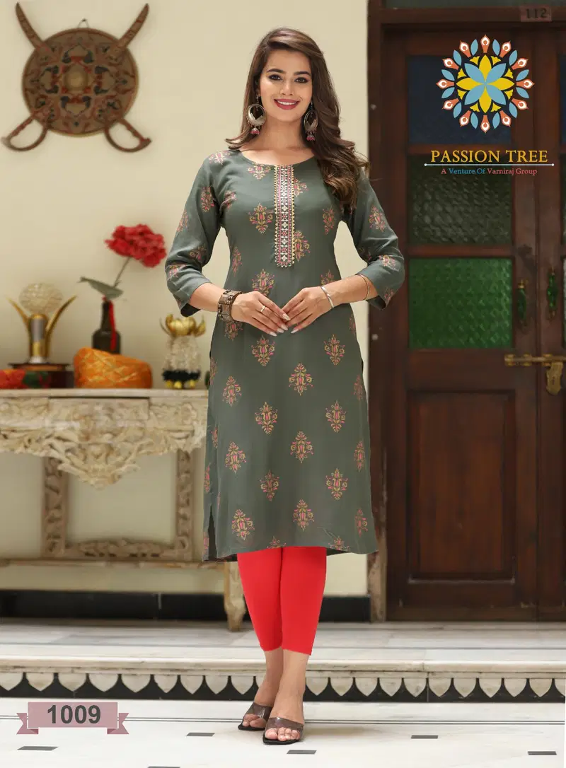 Albeli Vol 1 By Passion Tree Embroidery Designer Kurtis
